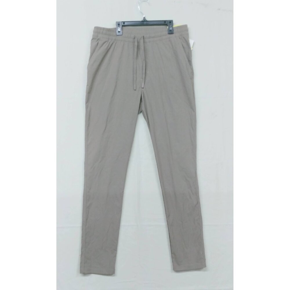 NWT All in Motion Men's Small Brown Ripstop Pants Pull On Drawstring Quick Dry
